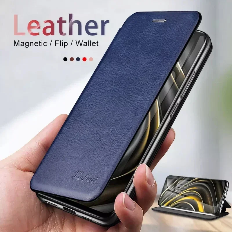 Luxury Leather Flip Case For Xiaomi Redmi Note 9 9S 10 5G 10S 11 11S 8 Pro 8T 7 + Plus Wallet Cover On Redmi 7A 9 9A 9C 9T