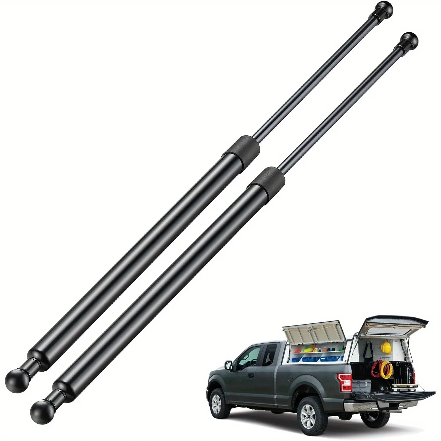 

713119 Газовые стойки 26 дюймов, 85 фунтов (2 шт.) — для крышки Tonneau, кухонной двери для автофургона, уютной верхней крышки