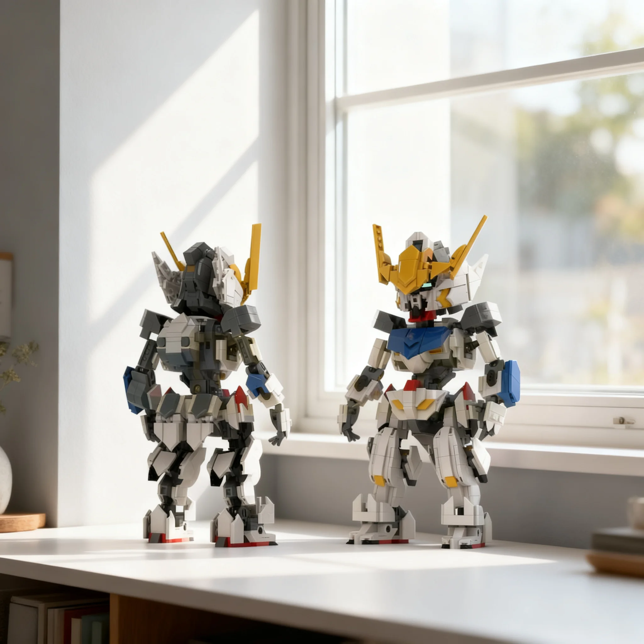909pcs MOC Mobile Suit Barbatos 1st Form Sculptures Model Building Blocks Construction Christmas Gift Toys Birthday 3D Idea