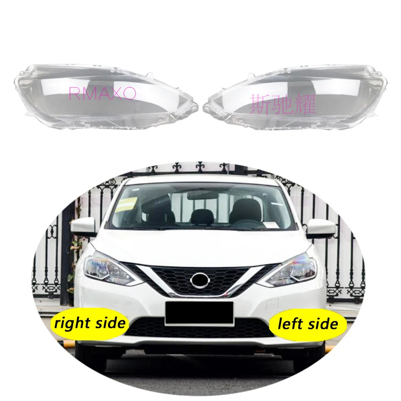 Use For NISSAN Sentra Sylphy 2018-2019 Transparent Headlamp Cover Lamp Shade Front Headlight Shell Lampshade Lens shell