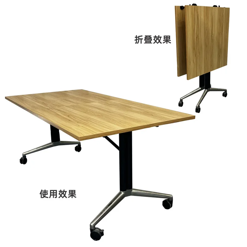 Tavolo da allenamento a scomparsa tavolo da conferenza pieghevole scrivania da bar lunga con puleggia può essere giuntata e pieghevole mobile combinato