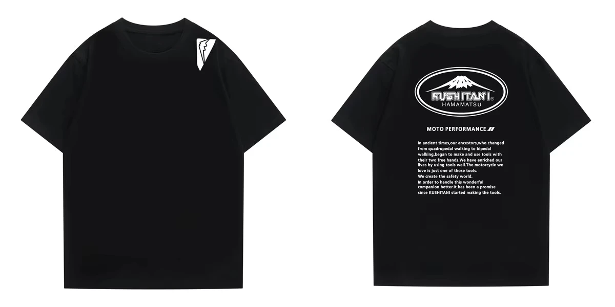 2026 New Mount Fuji Casual Cycling Clothing Kushitani Round Neck Summer Basic Simple Men and Women with Short-sleeved T-shirt - view 2