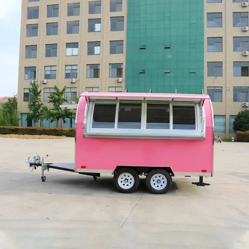 Snow cone cart Italian Roll or soft Ice Cream Push Cart With Freezer For Icecream