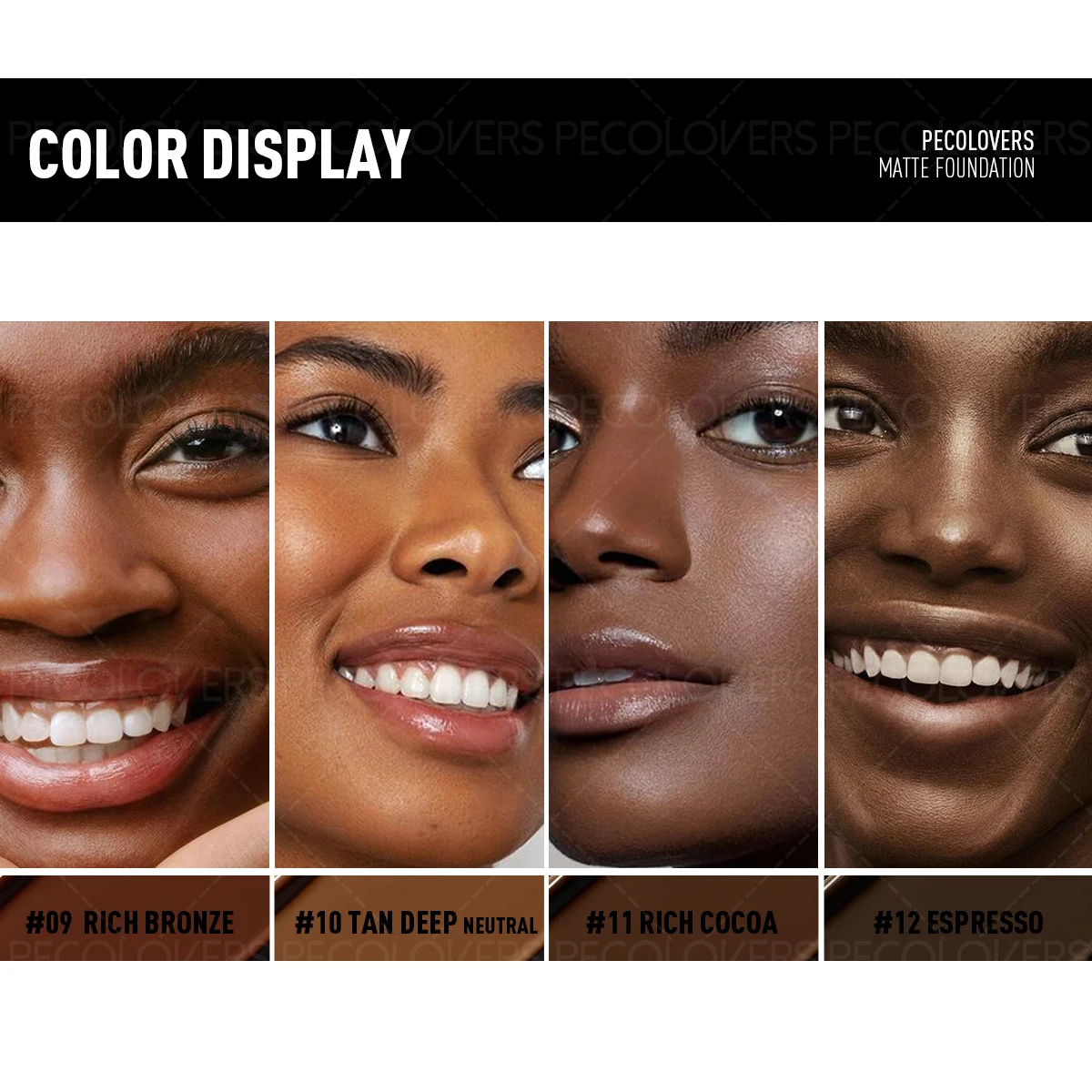 Waterproof & Sweatproof Foundation, Long-Lasting Concealment，Moisturizer for Face,Brighten Skin Tone and Cover