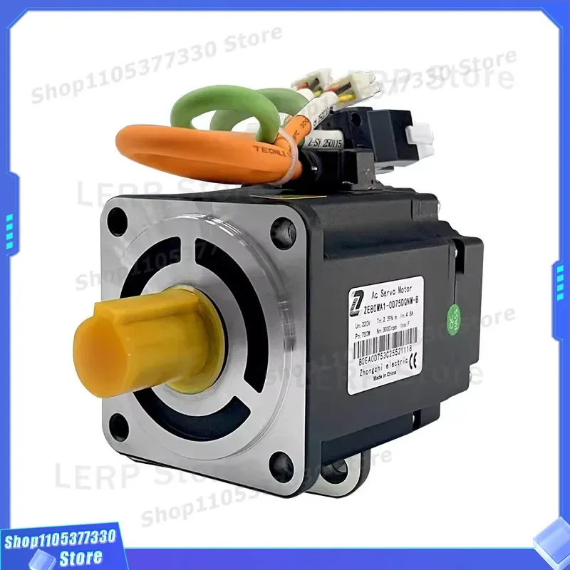 OLU 750W Servo Motor AC220V 3000rpm Single Phase High Efficiency Low Backlash for Robot Indexing Stage Precision Platform