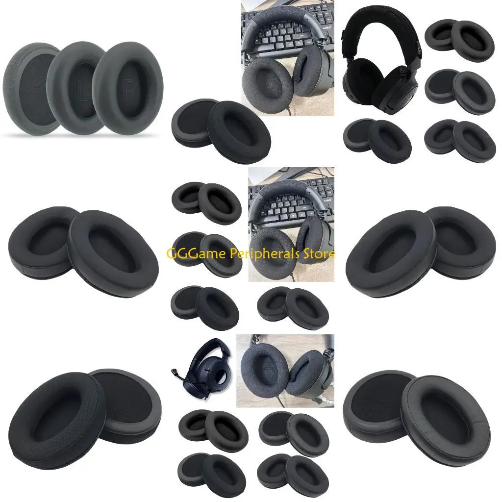

U55B Wireless Headset Replacement Ear Pads Comfortable Sponge Earmuffs Quick Installation for V4 X/Professional