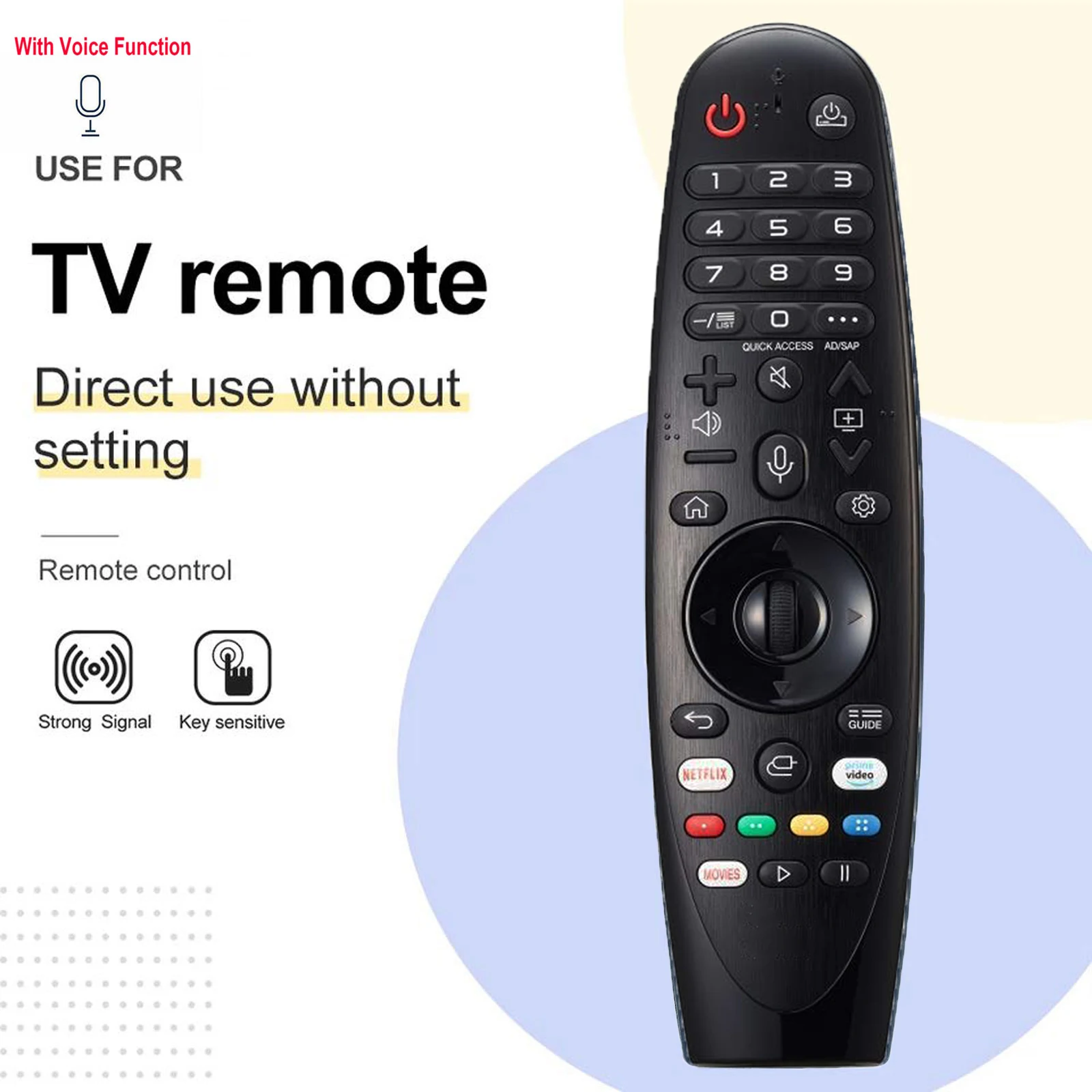 AN-MR19BA AKB75635305 Magic Voice Remote Control with Netflix for L NanoCell TV SM80 SM81 SM82 SM85 SM86 SM90 SM95 SM98 SM99