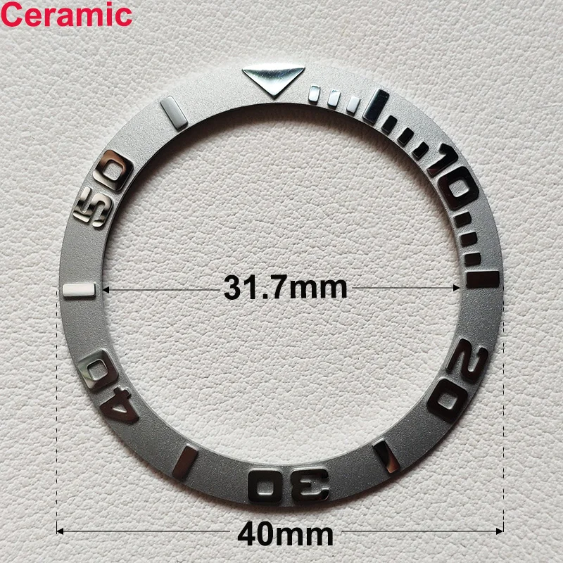 40mm * 31,7mm Keramik-Uhrenlünetteneinlage Passend für 42mm bis 44mm Taucher-GMT-Yacht-Sea-Dweller-Uhrengehäuse Uhrenring-Zubehör – Detail 15