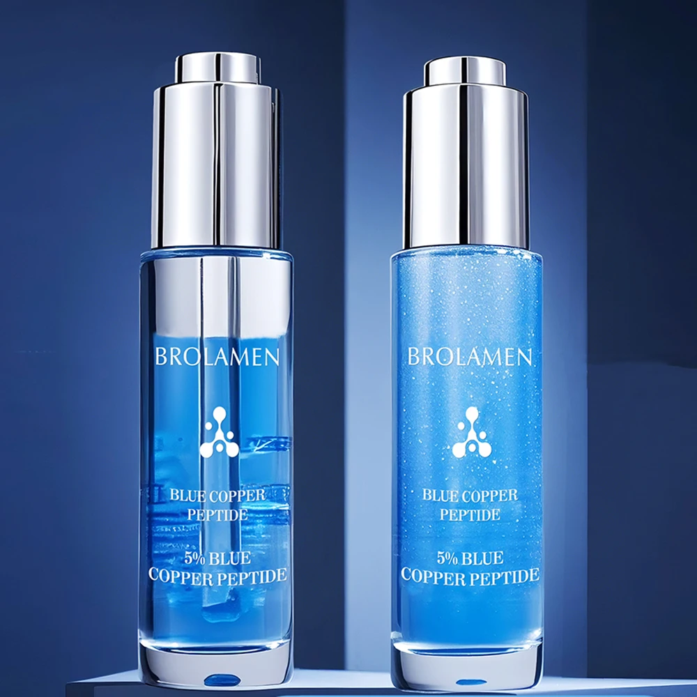 

Blue Copper Peptide Cell Stay Up Late Essence Oil Face Hydration Moisturizing Firming Wrinkle Resistant Facial Serum Skincare