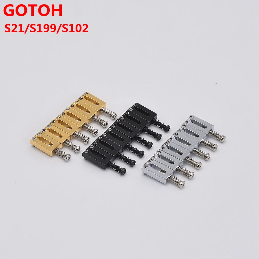 1 Set Genuine Original GOTOH S21/S199/S102 Electric Guitar Bridge Steel Saddle 10.5MM/10.8MM/11.3MM For ST TL