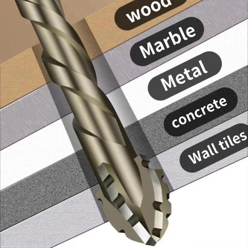Многофункциональная сплава стальная сталь Four Flute Excentric Bit Bit Идеально подходит для деревообработки и