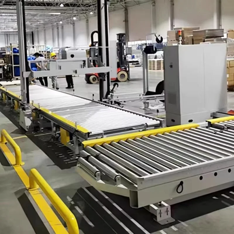 New Design Fully Automatic Stretch Film Wrapper Stretch Film Wrapper Pallet Wrapping Machine for Packing Line