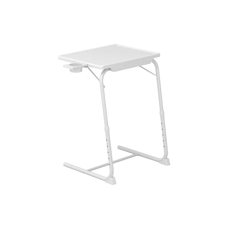 5-in-1 Folding Laptop Desk with 3 Adjustable Angles 6-Level Height Stand Steel Frame for Bedside Home Office Monitors