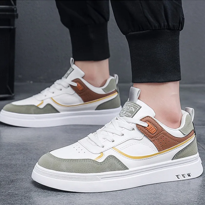 Heren Skateboard Schoenen Mode Comfortabele Casual Sneakes Lacup Gevulkaniseerde Schoenen Voor Heren Outdoor Wandelschoenen Tenis Masculino