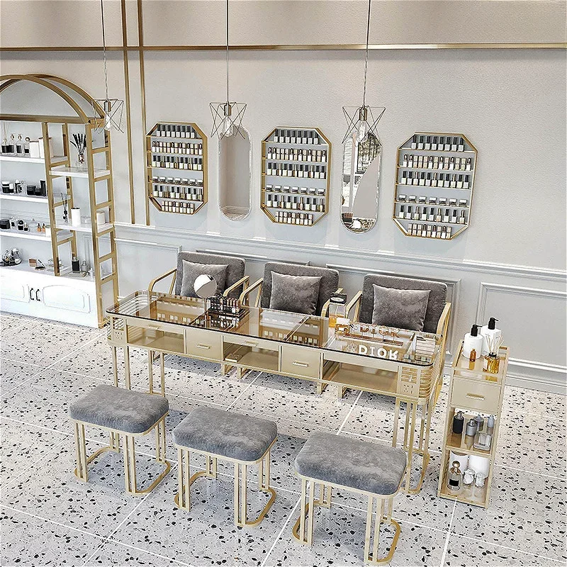 

Столы для ногтей в скандинавском кремовом стиле, простые японские столы для маникюра Penteadeira Tavolo, столы для ногтей, стойки регистрации, мебель для салона Mesa FYMT