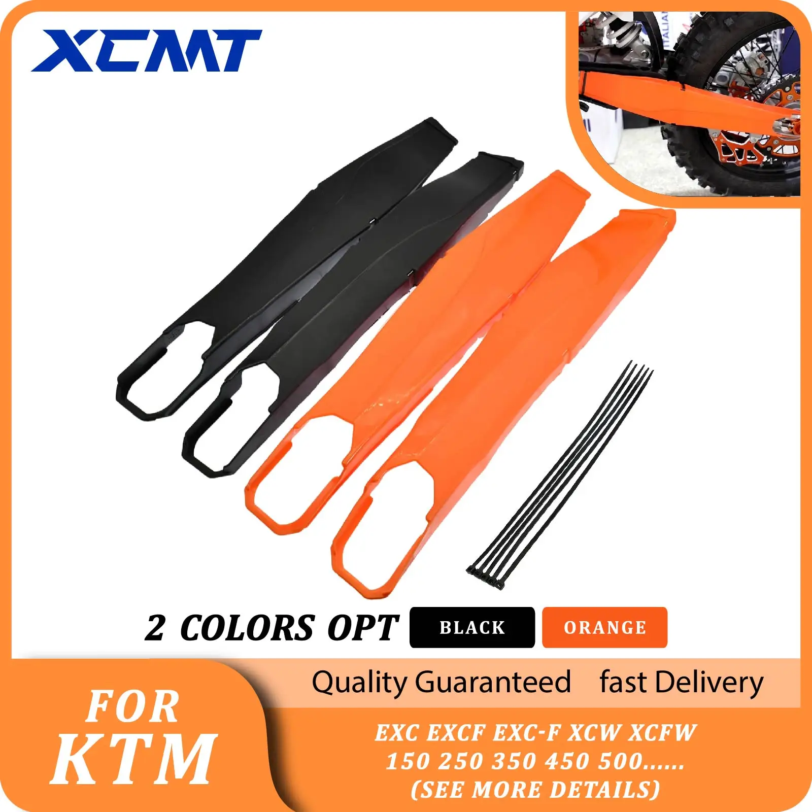 Motorcycle 2023 Swingarm Swing Arm Protector For KTM EXC EXCF XCW XCFW TPI Six Days Z300 150 200 250 300 350 450 500 2012-2022