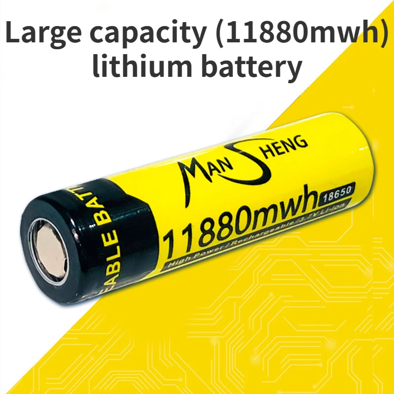18650 Rechargeable Lithium Battery Strong Light Flashlight Handheld Fan Headlight 3.7V Large Capacity Power Drill Cell