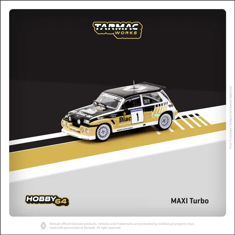 

Tarmac Works 1:64 MAXI Turbo Rallye du Var Diecast Model Car