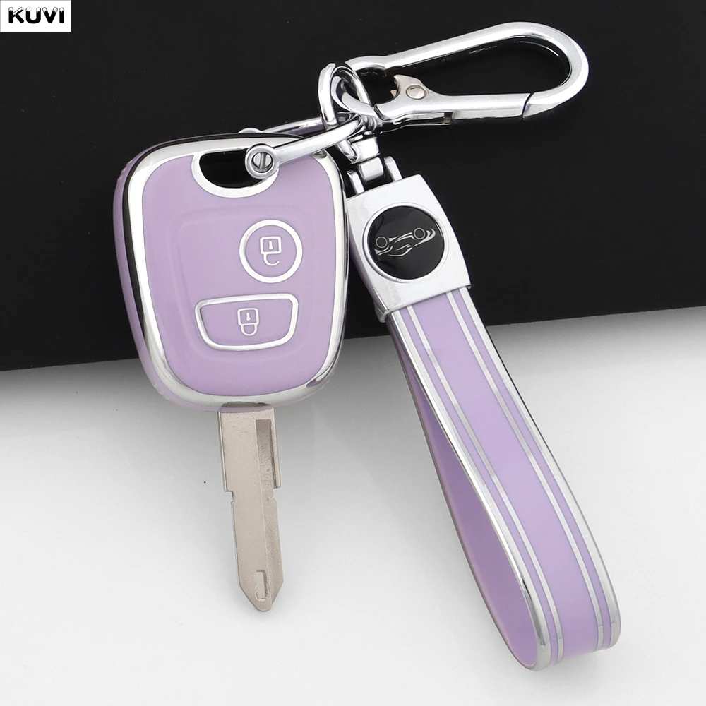 

2 Button TPU Car Remote Key Case Cover Shell Fob Keychain For Peugeot 107 206 207 307 For Citroen C1 C2 C3 C4 For Toyota Aygo