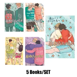 Juego de libros Heartstopper, set de libros de la serie Heartstopper, volumen 1-5, Alice Oseman