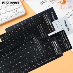 English Russian Korean Spanish Italiano Language Keyboard Letters Stickers Alphabet Waterproof Durable Layout Button Sticker