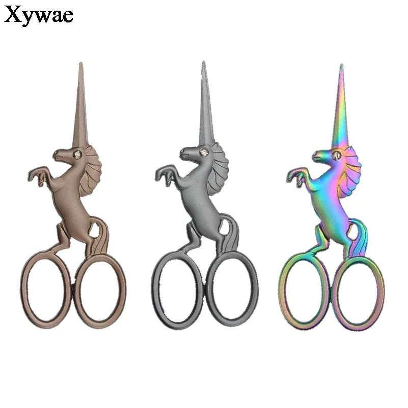 Retro Horse Dragon Scissor Cross Stitch Vintage Scissors Antique Sewing Tailor Needlework Embroidery Scissors Fabric Cutting DIY