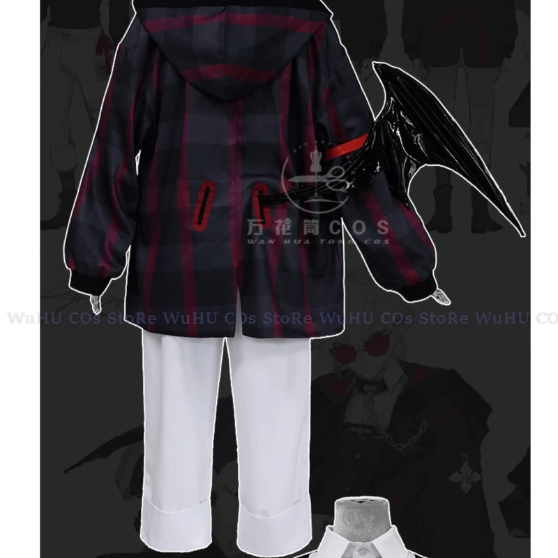 Kuzuha-Costume de Cosplay Anime VTuber pour Homme, Ensemble Complet de Perruque, Beau Vêtement Décontracté, à la Mode, pour ixd'Halloween