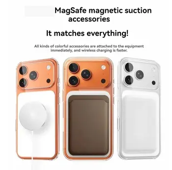 適用於蘋果 17/Promax/17Pro 手機殼,全新透明磁吸式 Magsafe 動畫保護殼,防摔保護殼 8 最佳銷售 蘋果 MagSafe 保護殼 - №7