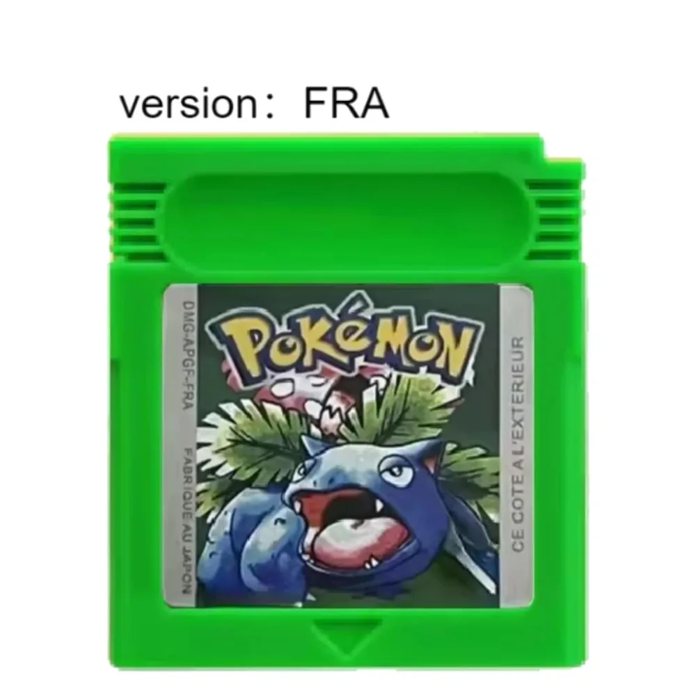 FunNew GBC لعبة خرطوشة 16 بت لعبة فيديو وحدة التحكم بطاقة البوكيمون الأحمر الأصفر الأزرق كريستال الذهب الفضة FRA نسخة اللغة الفرنسية #3