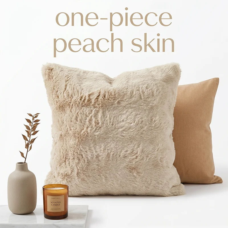

Minimalist Peach Skin Pleated Cushion Cover for Couch Bedroom Living Room Home Decoration Pillow Cases Throw Pillows 1 Pc 40x40