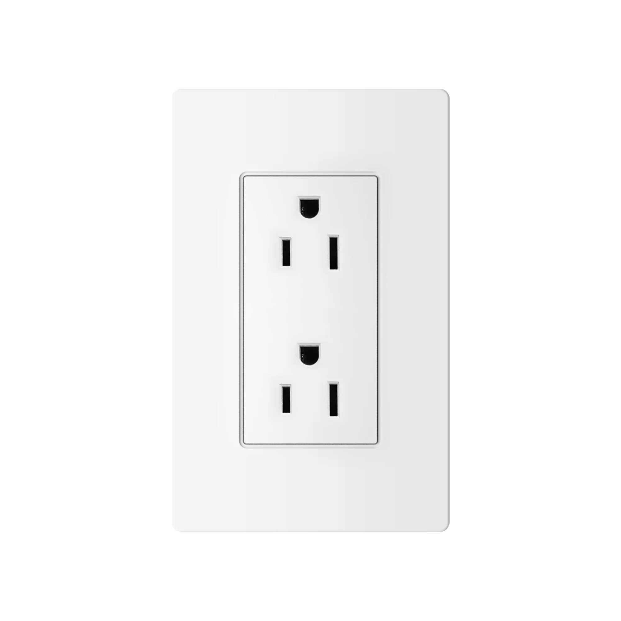 

Dawnjoy 10A 220V US Wall Socket White PC Plug South American Switch Socket 118 Type Embedded