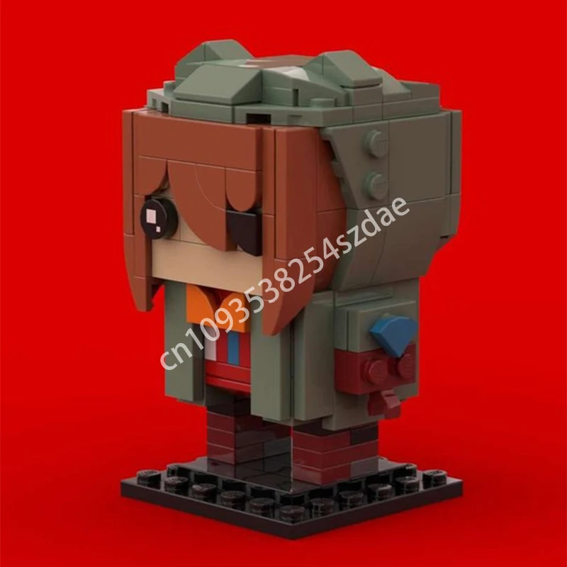 

179 шт. MOC Asuka Shikinami Langley Brickheadz, строительные блоки, детская рождественская игрушка в подарок, детская рождественская игрушка в подарок