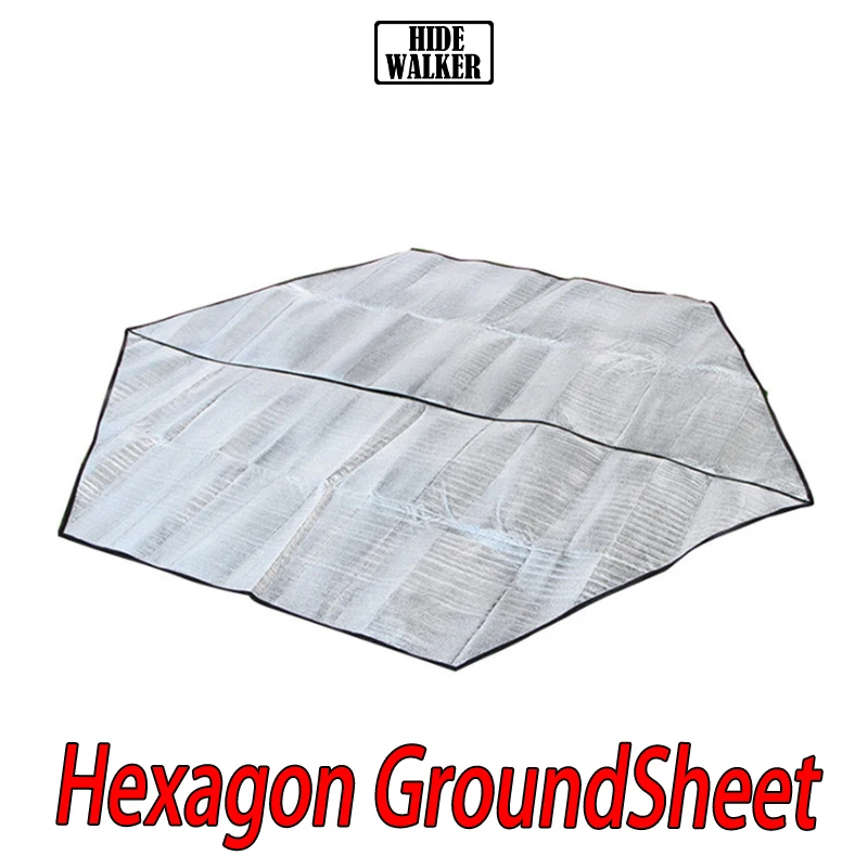 Hexagon Aluminum Foil Moisture-proof Pad Outdoor Waterproof Tent Footprint Lightweight Camping Groundsheet HIking Sleeping Pad