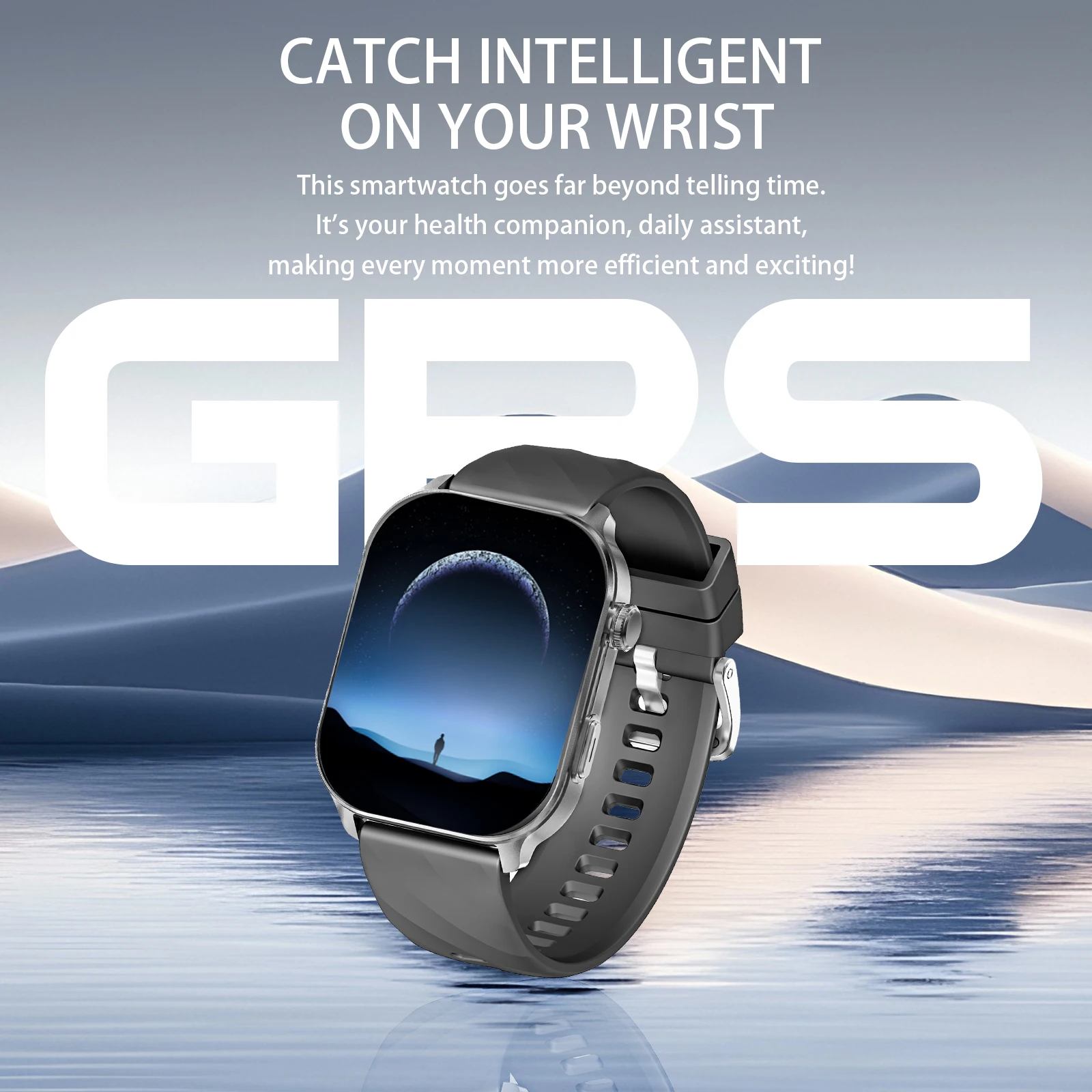 Novo relógio inteligente GPS para mulheres, mostrador personalizado, IP68 à prova d'água, chamada Bluetooth, relógio elegante para homens, presente de Natal