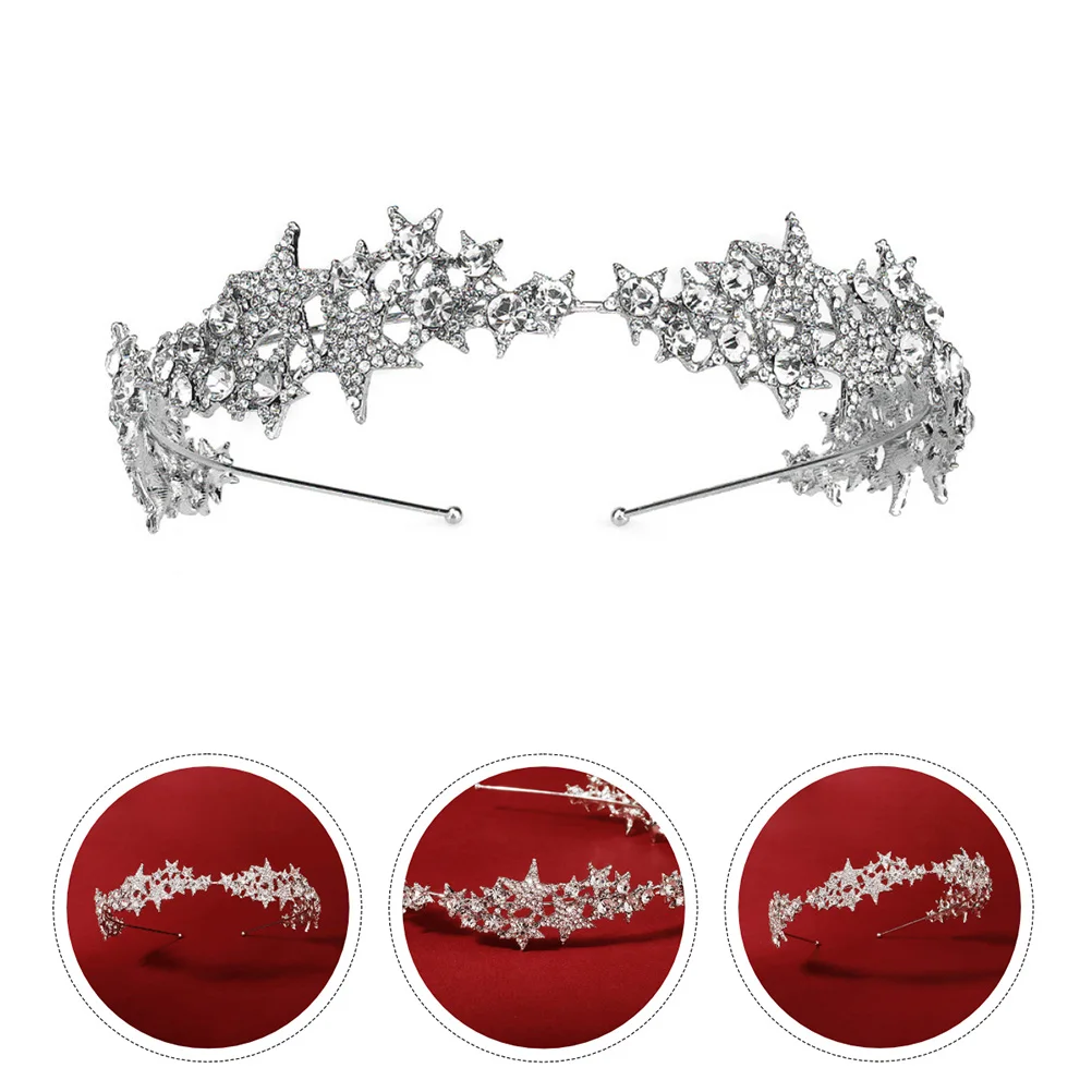 

Rhinestone Accessories Crystal Hair Clip Bridal Hairband Wedding Party Vintage Headdress Women Bride Glitter Hair Decor