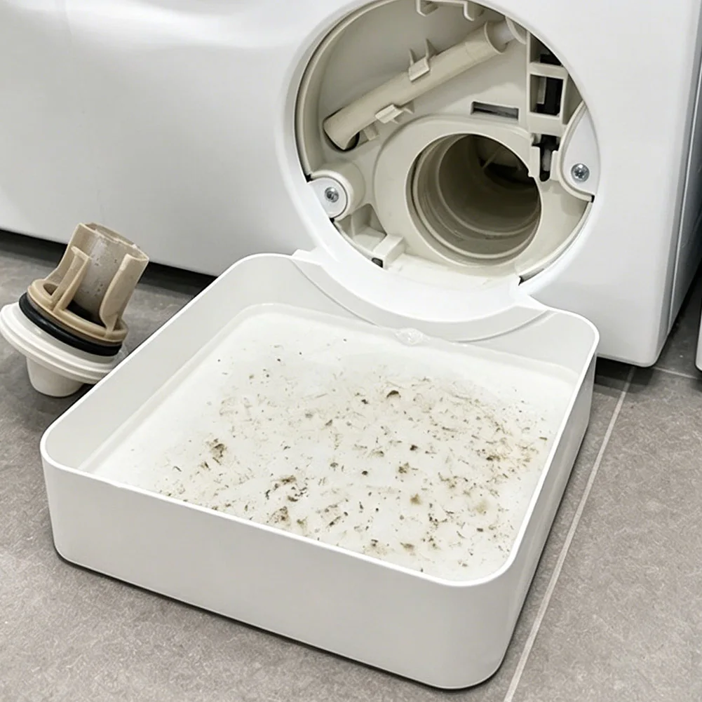 1Pcs Washing Machine Drain Pan ABS Drainage Tray Washing Machine Accessories Anti-overflow Deflection Tray Storage Box