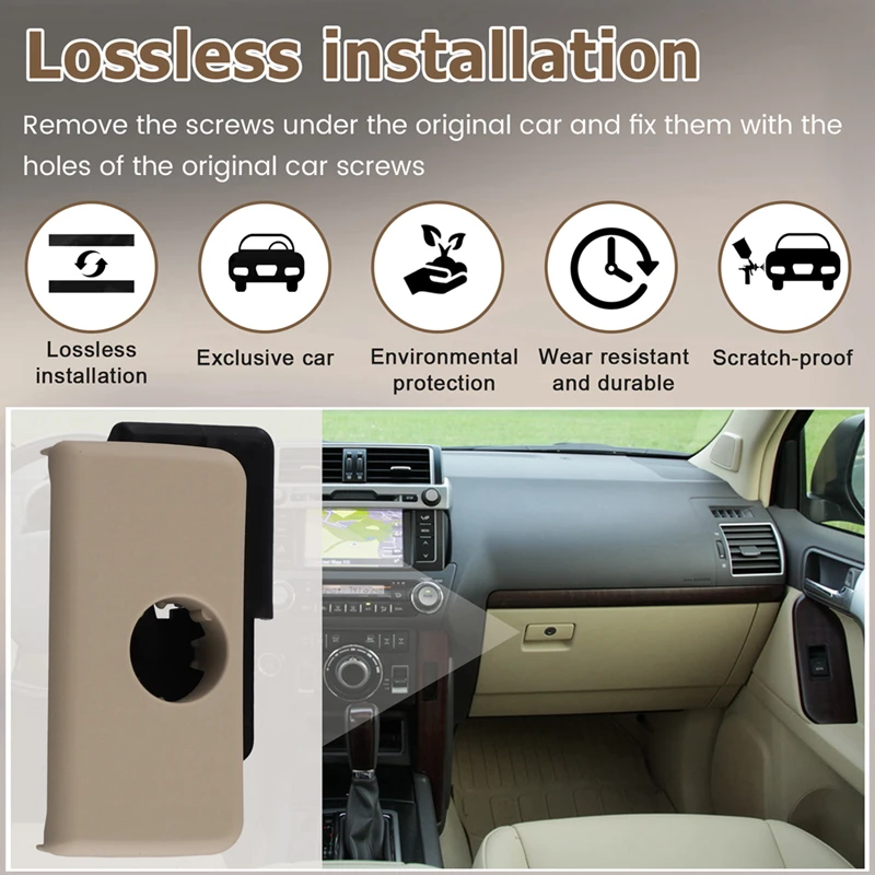 

Автомобильный компактный ящик для хранения, ручка, крышка 55506-33030-A0 для Toyota Prado 2002-2009, ящик для инструментов, переключатель LHD