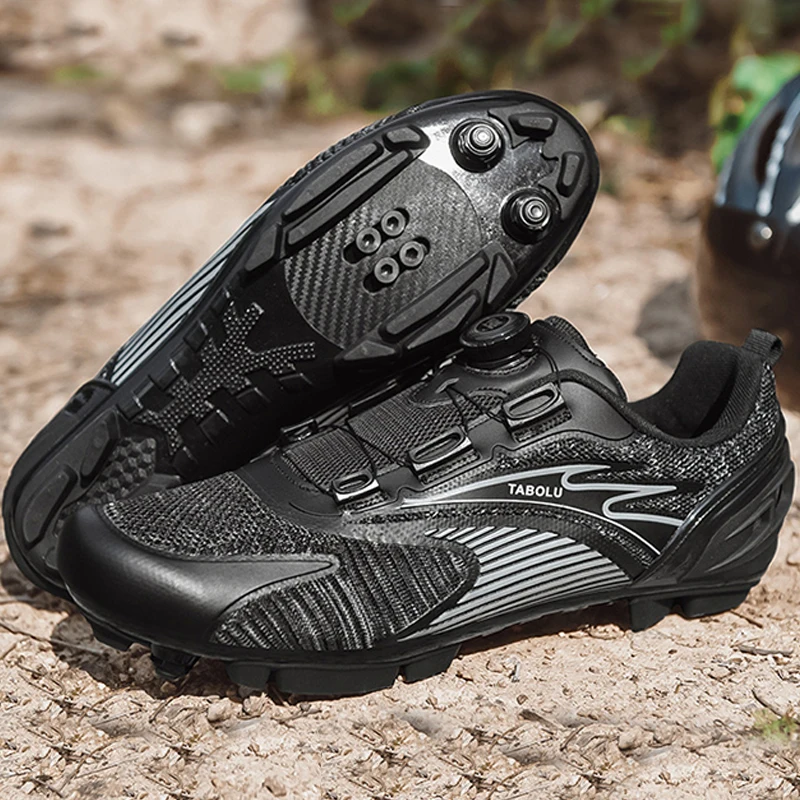 

Men's Mountain Sole Cycling Shoes Cycling Sports Shoes Men's Comfortable and Breathable Cycling With Anti Slip Sole Sizes 36-46
