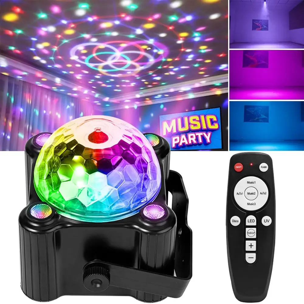 Imagem -02 - Colorido Led dj Luzes do Palco Casa Ktv Feixe de Iluminação Ambiente Luz de Freqüência Recém-chegados 1pc