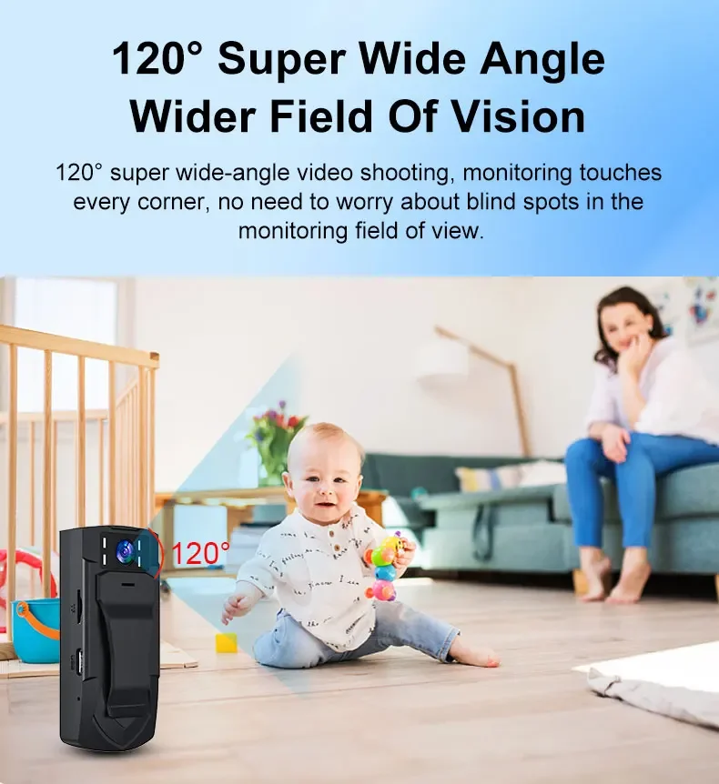 كاميرا صغيرة عالية الدقة رقمية Espia Camara للرؤية الليلية Espion Kamera المنزل الذكي مشبك خلفي صغير Bodycam تسجيل الفيديو Fotografica