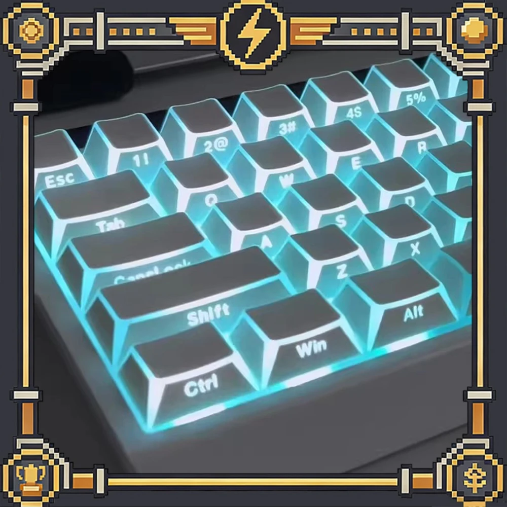 

XVX Folding Shadow PC Keycaps Keycap Original Factory Height High Permeability Keyboard Keycaps Customized PC Accessories Gifts