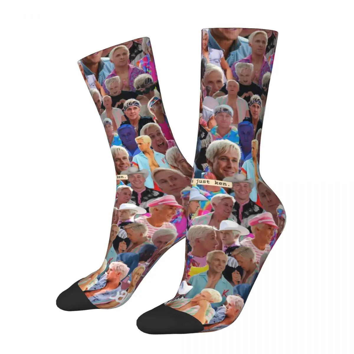 Chaussettes unisexes d'impression 3D de RNCan, chaussettes de randonnée de Ryan Gosling Intéressant Four Seasons