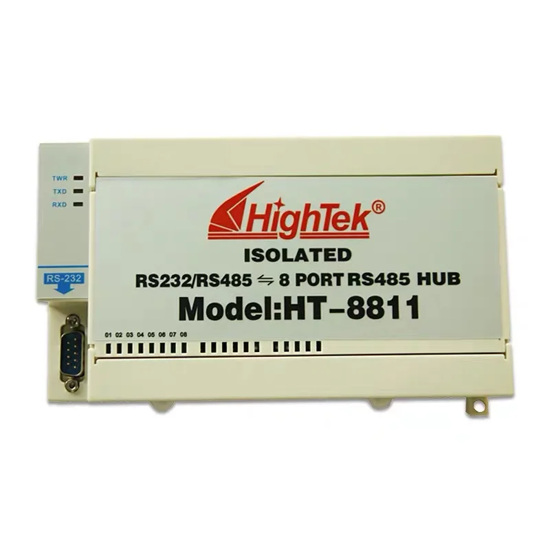 HighTek HT-8811 Industrial Grade RS232/485 to 8 Ports RS-485 HUB