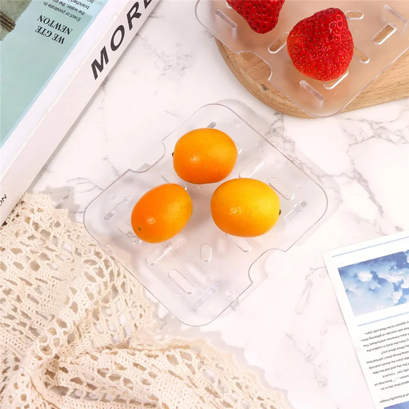 ABWR-12個入り プラスチック製水切りラック 1/6スケール フードパン用 透明プラスチック製グレーチング アクリル製水切りトレイ オーガナイザー 収納ラック