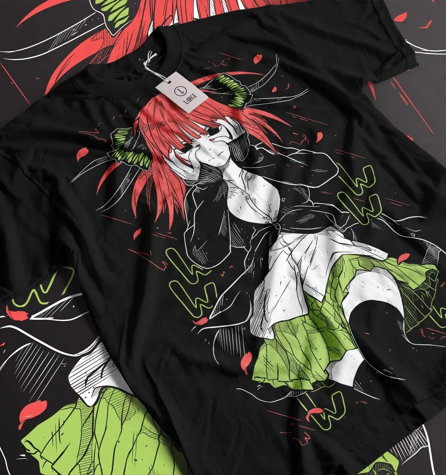 

Nino Nakano, 5-toubun no Hanayome,new Anime new Unisex T-Shirt ALL SIZES