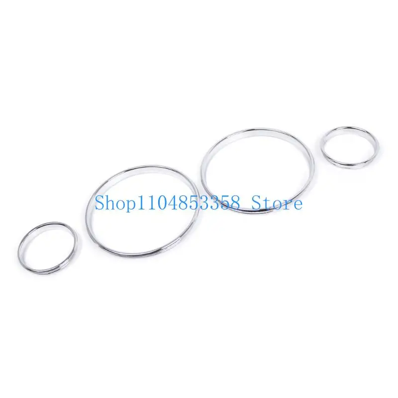 

652F Decroative датчики спидометра кольца для E39 E38 E53 хромированные датчики спидометра кольца с циферблатом декорации безеля