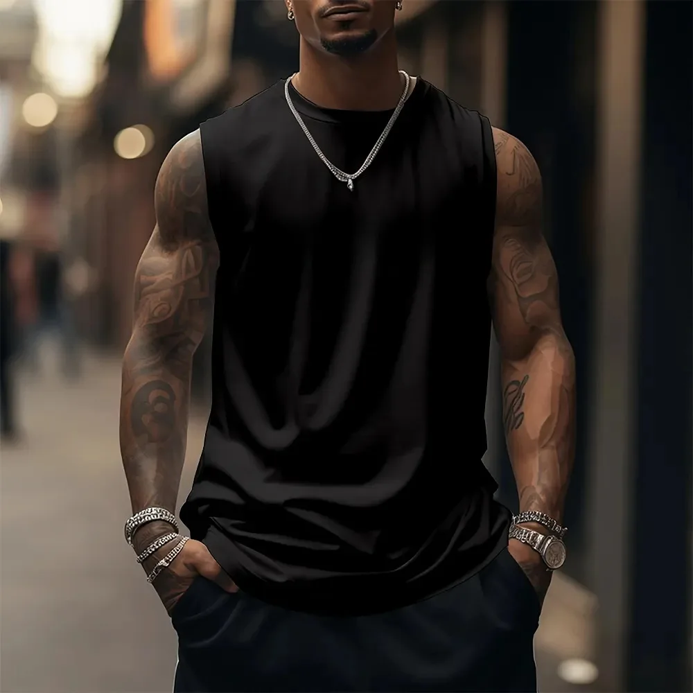 Nuevo Dragon Ball Anime Goku camiseta sin mangas con estampado periférico gimnasio hombres Casual deportes sueltos moda de verano chaleco de algodón puro ins