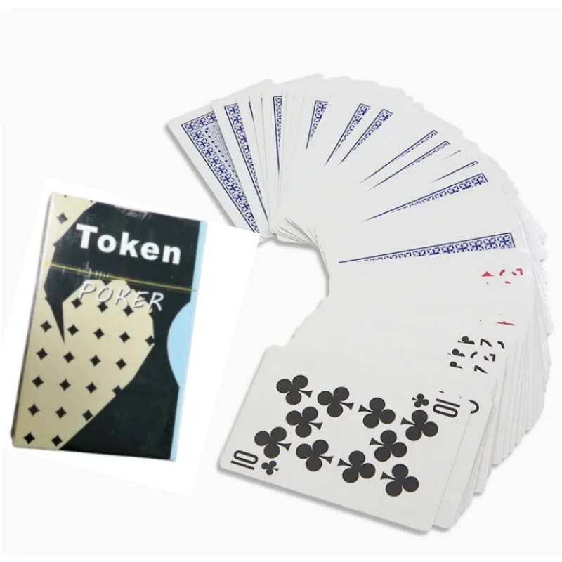 

Token Poker Standard Playing Cards - Durable 54-Card Deck for Parties Family Games Cardistry Magic Tricks