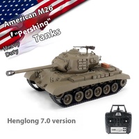 Henglong Remote Control Tank 3838-1 United States Pershing M26 Remote Control Electric Toy Simulation Tank Firing Smoke Tank Toy