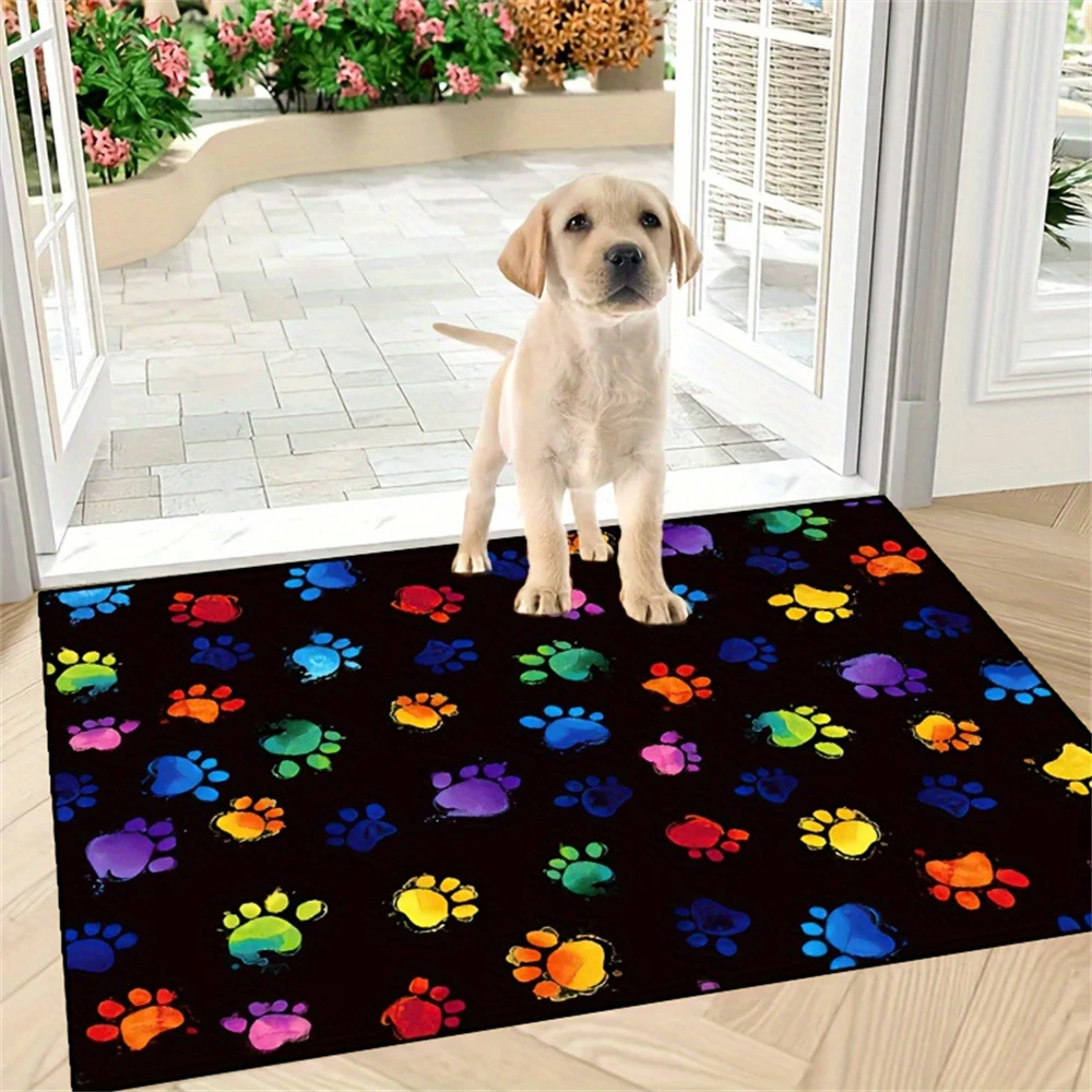 Multi-function Pet Floor Mat Non-slip Cats and Dogs Kennel Fence Carpets Household Pet Meal Mat Home Cleaning Puppy Training Pad